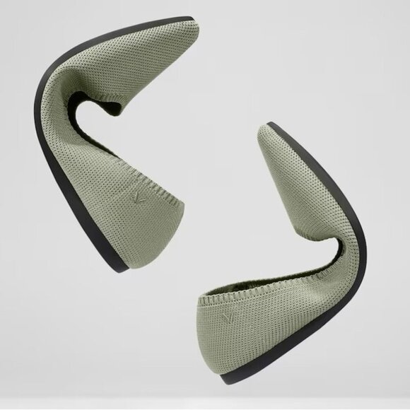 Vivaia Aria 2.0 Mint Gray Pointed Toe Ballet Flat Comfort Shoes Size 37.5 - Picture 3 of 16